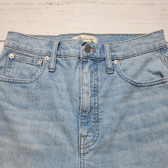 Madewell Slim Demi Boot Jeans Cropped High Rise Light Bellmeade Wash 27 - Picture 5 of 10